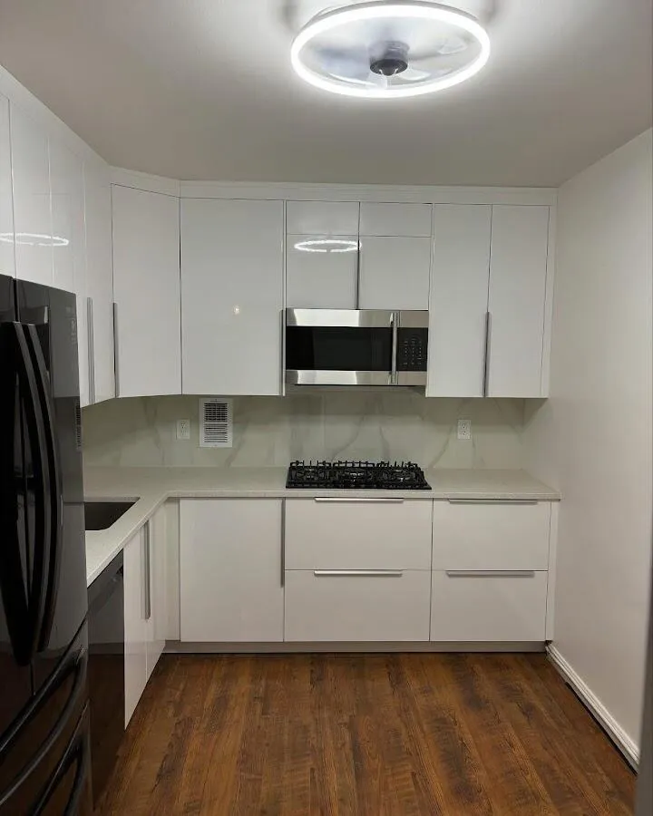 Renovated kitchen with quartz countertops in Great Bend